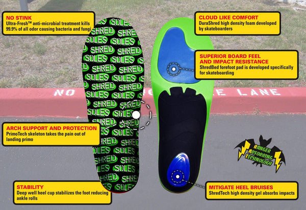 Performance Skateboarding Insoles